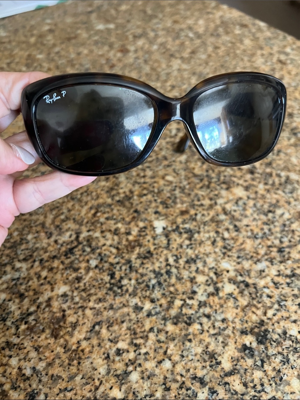 Ray-Ban Women's Dark Brown Oversized Sunglasses